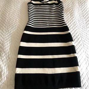 Leith Black and White Body Con Dress